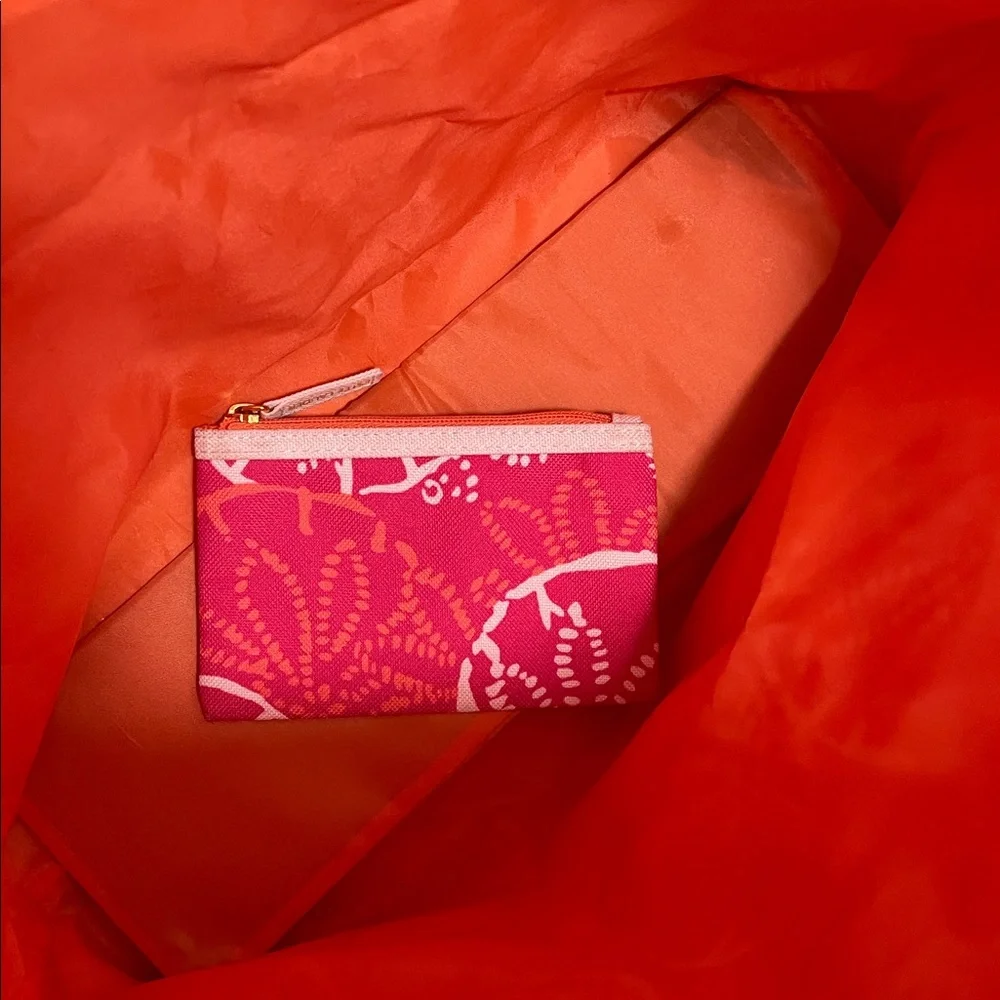 Lilly Pulitzer for Estée Lauder Beachy Seashell Canvas Tote Bag-14x17x4”